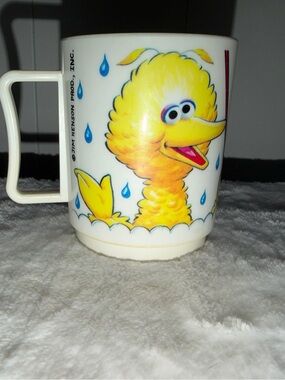 Vintage Jim Henson Big Bird Plastic Mug